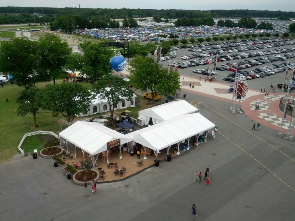 Tent Rentals for NAScar at Dover International Speedway by Collective Event Group