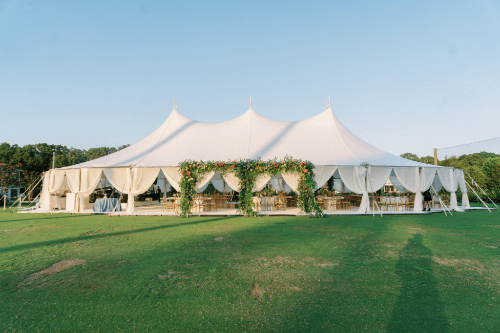 Kings Creek Country Club, Wedding with Sailcloth Tent by Collective Event Group