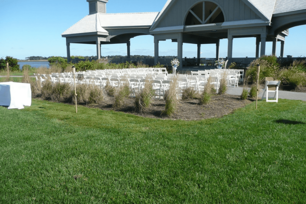 Ceremony Setup at Pots Nets Seaside Pavilion by Collective Event Group