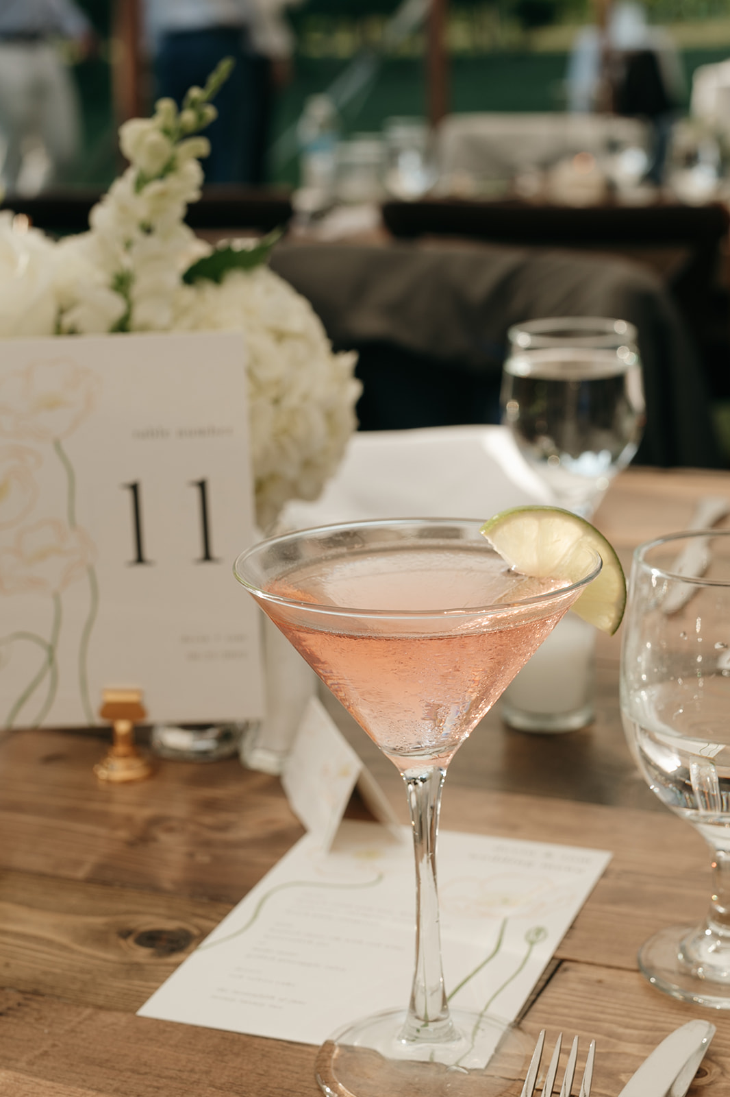 bride and groom walking to wedding tent