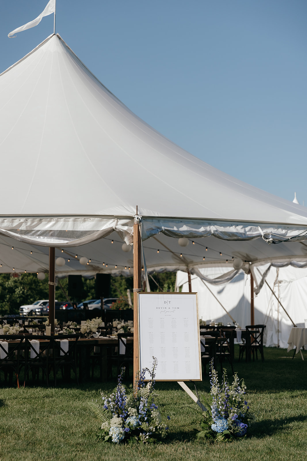 wedding tent entrance