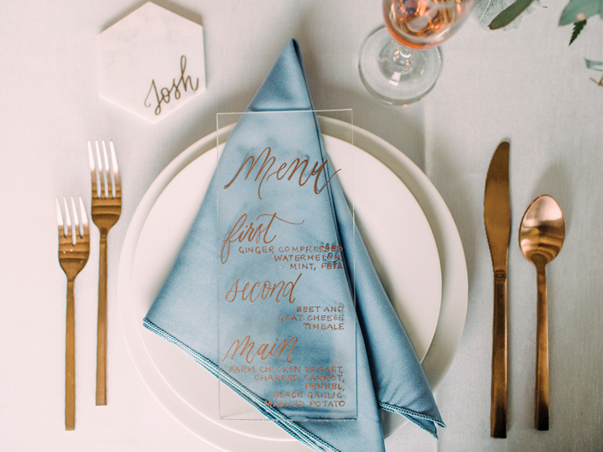 Tablesetting from Weddings Today Magazine Styled Shoot