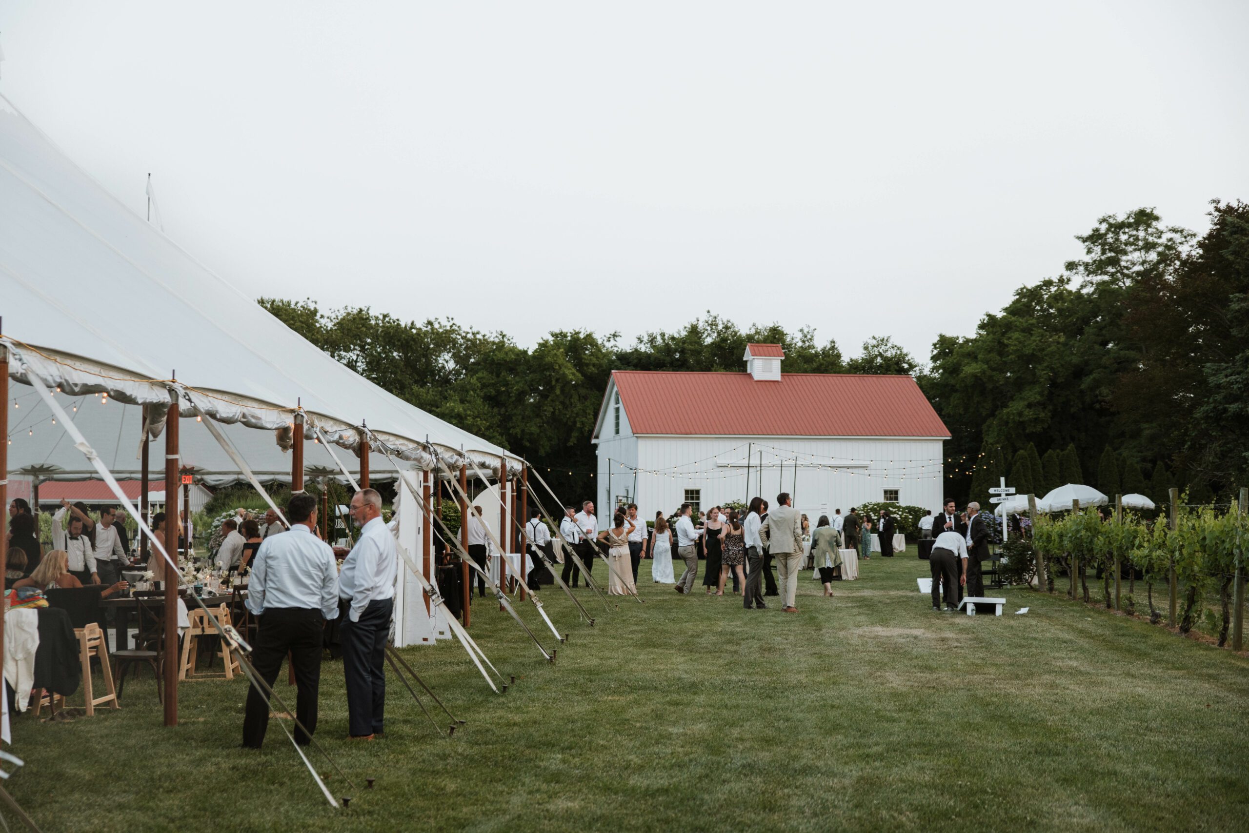 wedding tent with dance floor