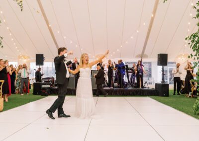 white dance floor