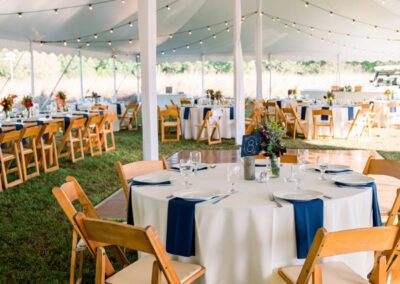 Black Tuscan Lighting Rental at Adkins Arboretum