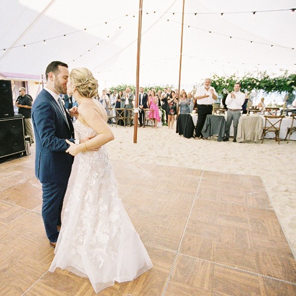 Beach Dance Floor Rental, Rehoboth Beach Wedding