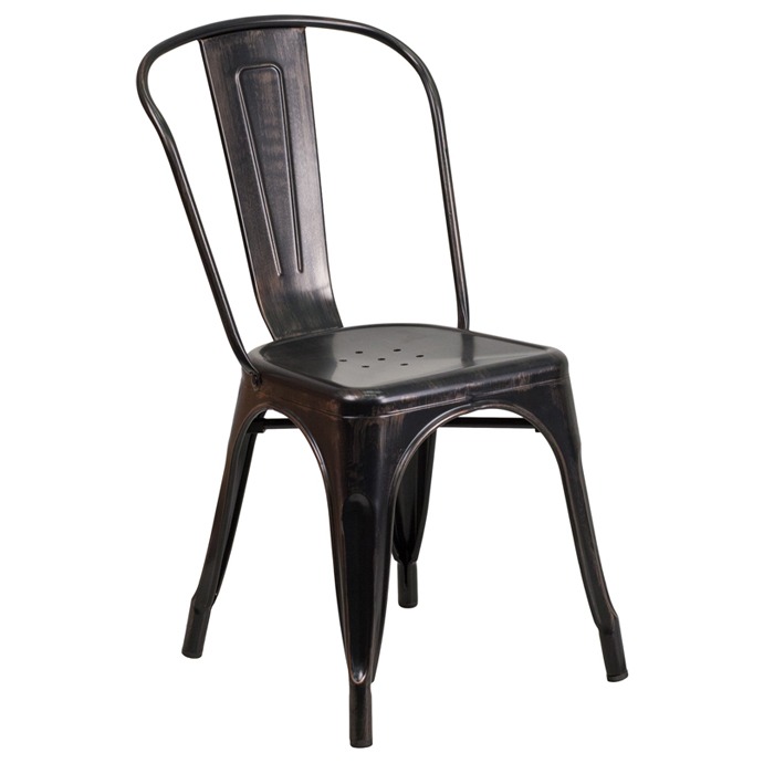 Black Metal Bistro Chair Rental