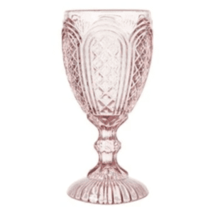 Blush Pink etched Goblet Rental