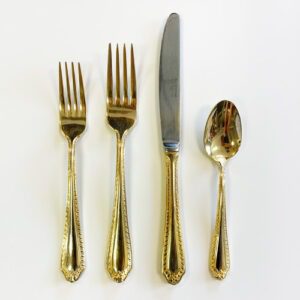 Flatware, Gold Fiori