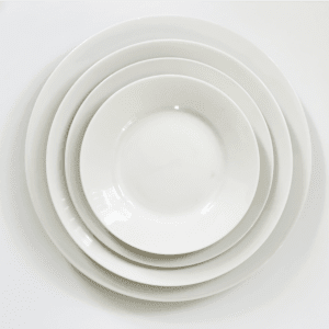 White Dinner Plate Rental