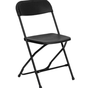 Chair, Plastic Folding Black
