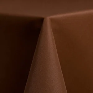 brown poly linen rental up close by Collective Event Group