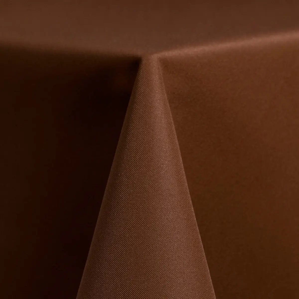 brown poly linen rental up close by Collective Event Group