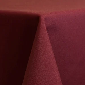 burgundy linen rental up close