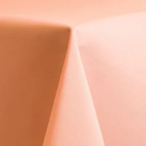 coral polyester linen rental up close