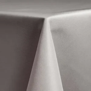 grey silver polyester linen rental by Collective Event Group