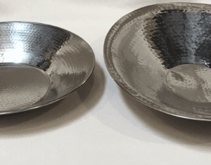 Hammered Silver Serving Bowls