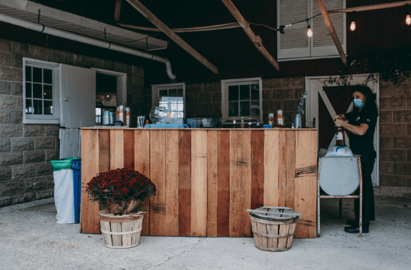 Harvest Wood Bar Rental