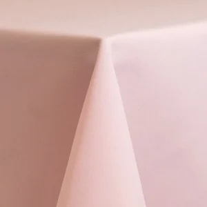 light pink poly linen up close