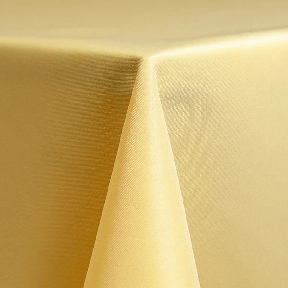maize poly linen rental by Collective Event Group up close
