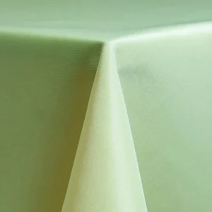 mint poly linen rental up close