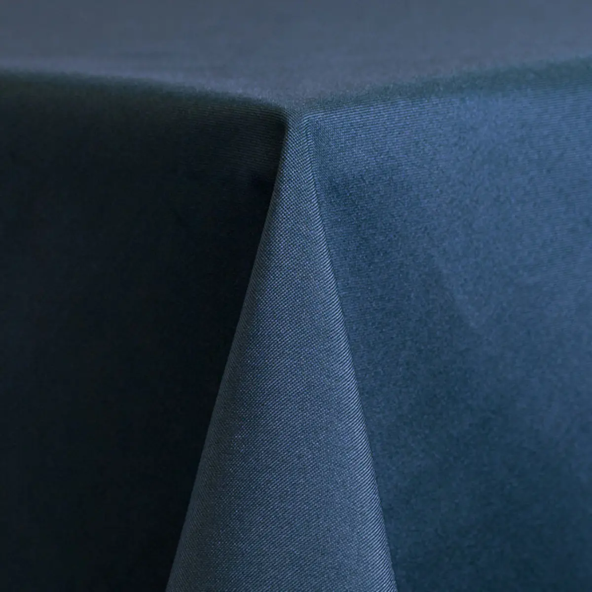 navy blue linen up close