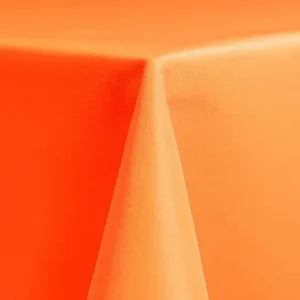 Neon Orange Polyester Linen Rental by Collective Event Group