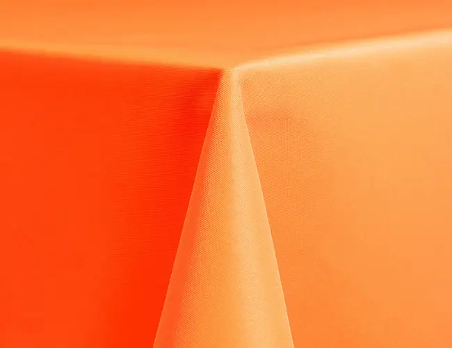 Neon Orange Polyester Linen Rental by Collective Event Group