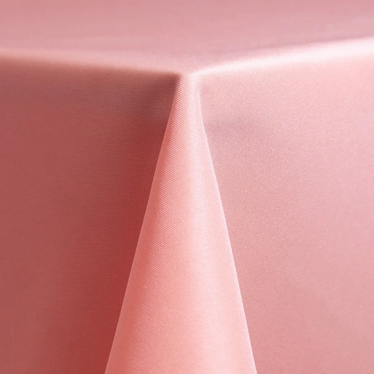pink poly linen rental up close