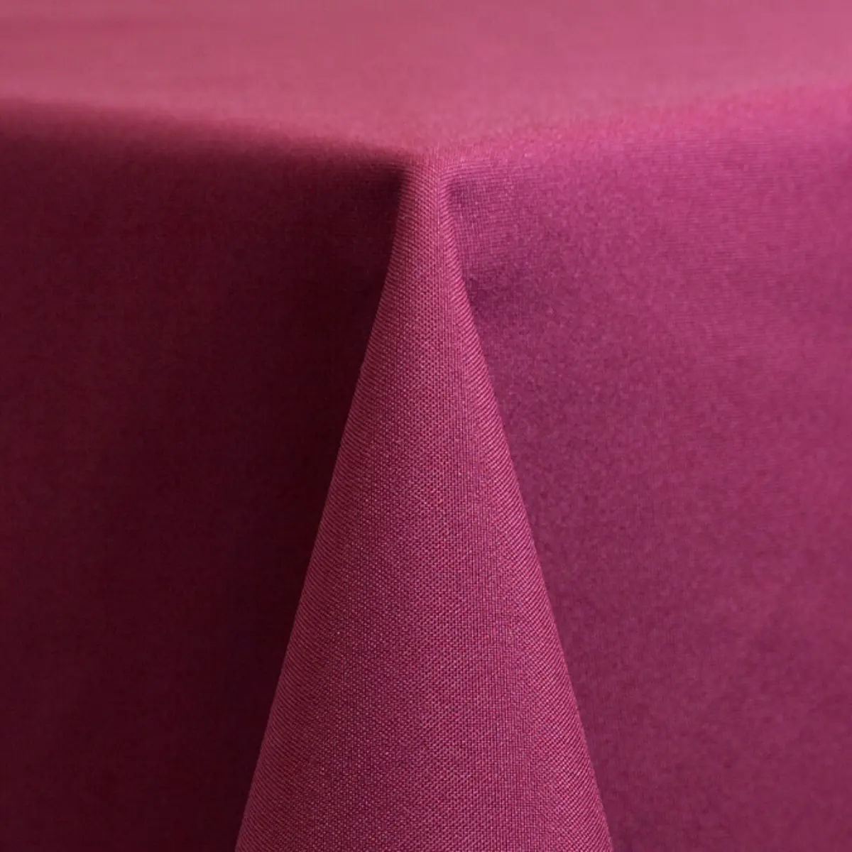 raspberry linen rental up close