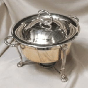 Silver Round Chafer rental