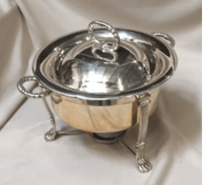 Silver Round Chafer rental