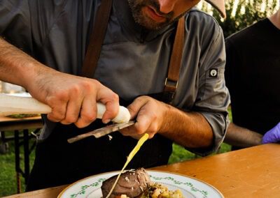 Nage Catering at an event at Fifers Orchard