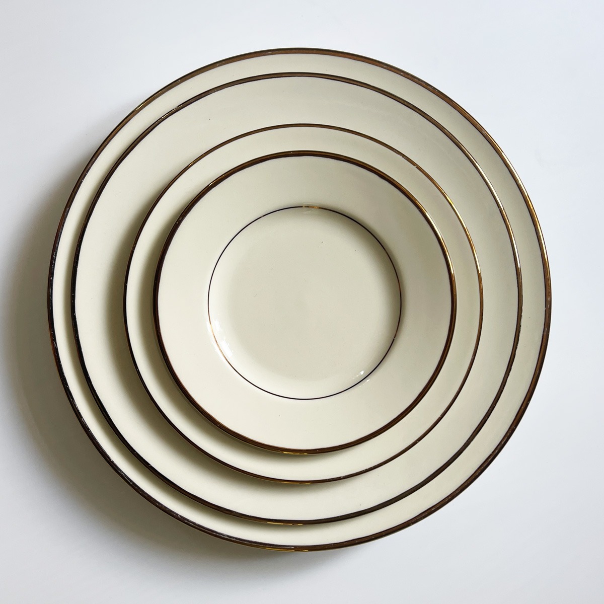 Ivory with Gold Plate Collection