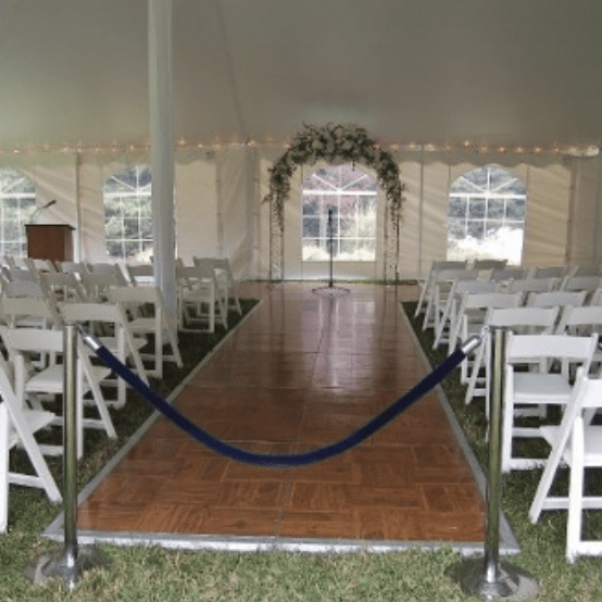 Parquet Aisle For Ceremony