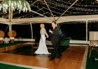Amber and Black Dance Floor Rental