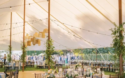 Isaac Smith Vineyard Sailcloth Tent Wedding