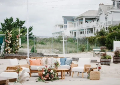 lounge furniture at wedding