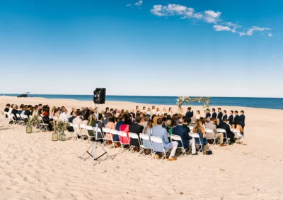 beach wedding ceremony in Delaware