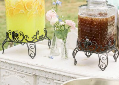 drink station at baby shower