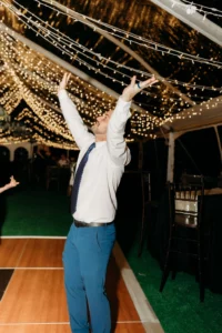 wedding reception in tent