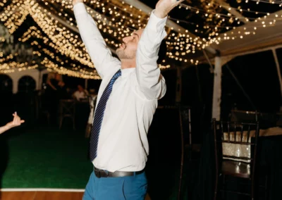 wedding reception in tent