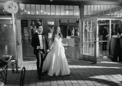 first look at reception tent