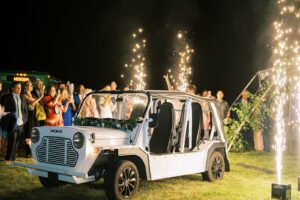 sparklers at wedding