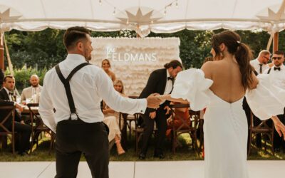 Black, White and Golden Cape May Wedding