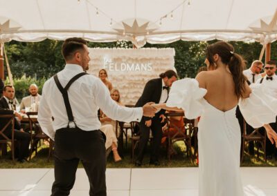 Black, White and Golden Cape May Wedding