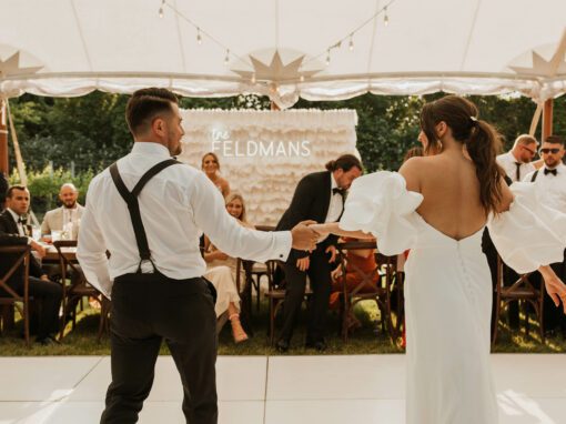 Black, White and Golden Cape May Wedding