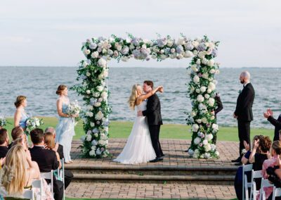 waterfront wedding ceremony in rehoboth delaware