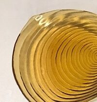 amber glass triangle