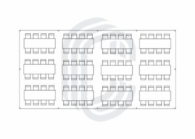 20′ by 40′ Frame Tent for a 96 Guest Party